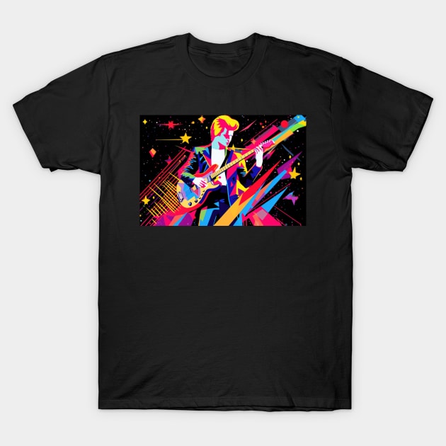 Pop Star Memphis Style T-Shirt by JensenArtCo